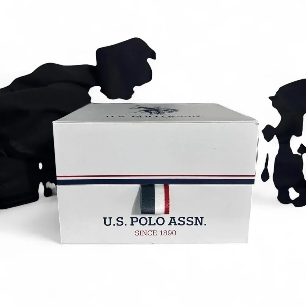 Us-polo-assn Men's Silver and Gold Watch